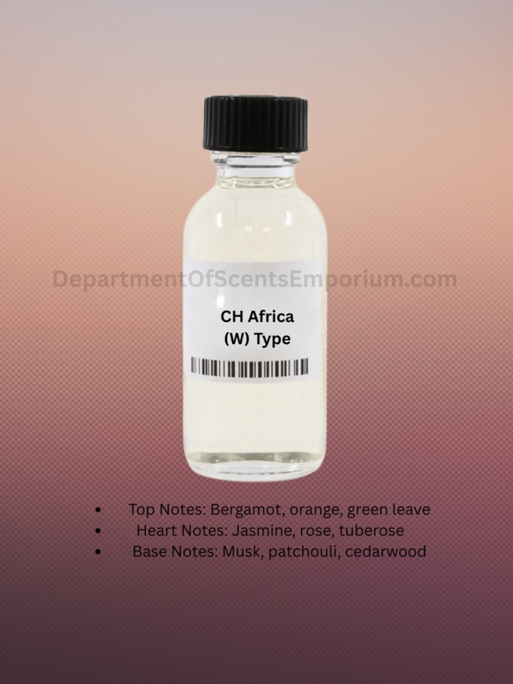 CH Africa (W) Type 1 Oz Glass Fragrance Oil